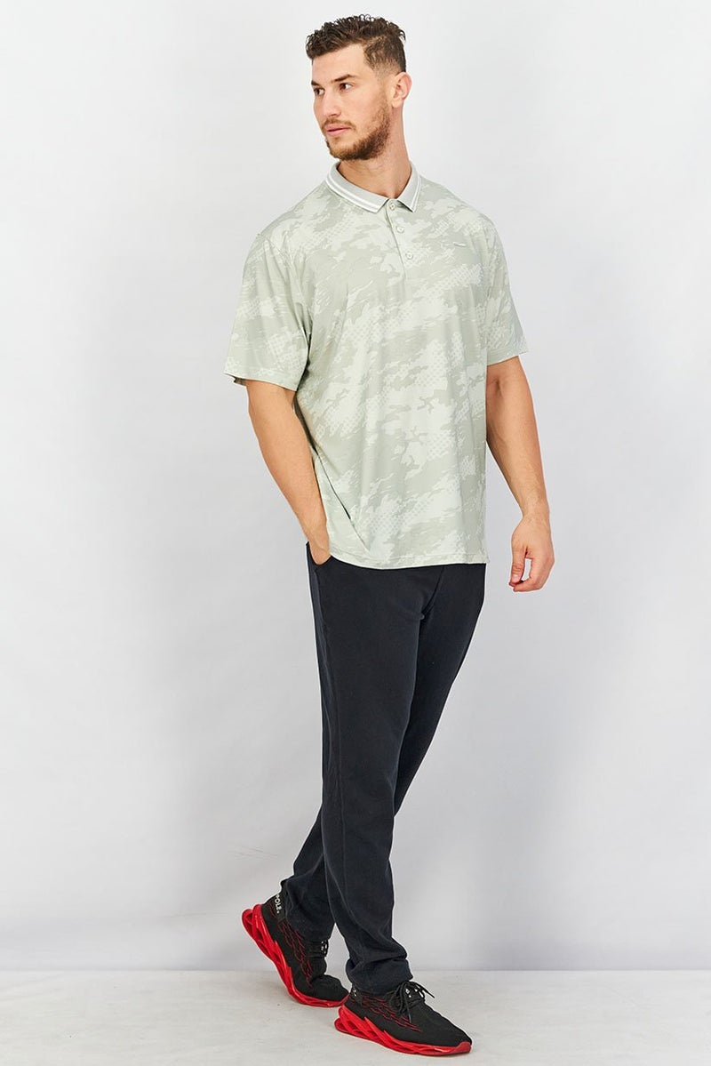 PUMA Men Sportswear Fit Camouflage Polo Shirt, Light Grey - Image 2